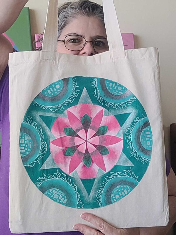 curso online en video para pintar tu tote bag Mandala