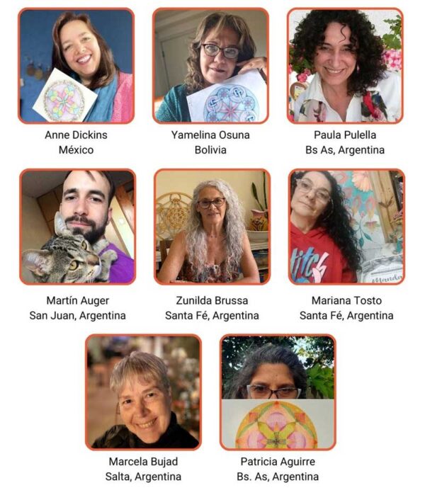 alumnos de la escuela de mandalas