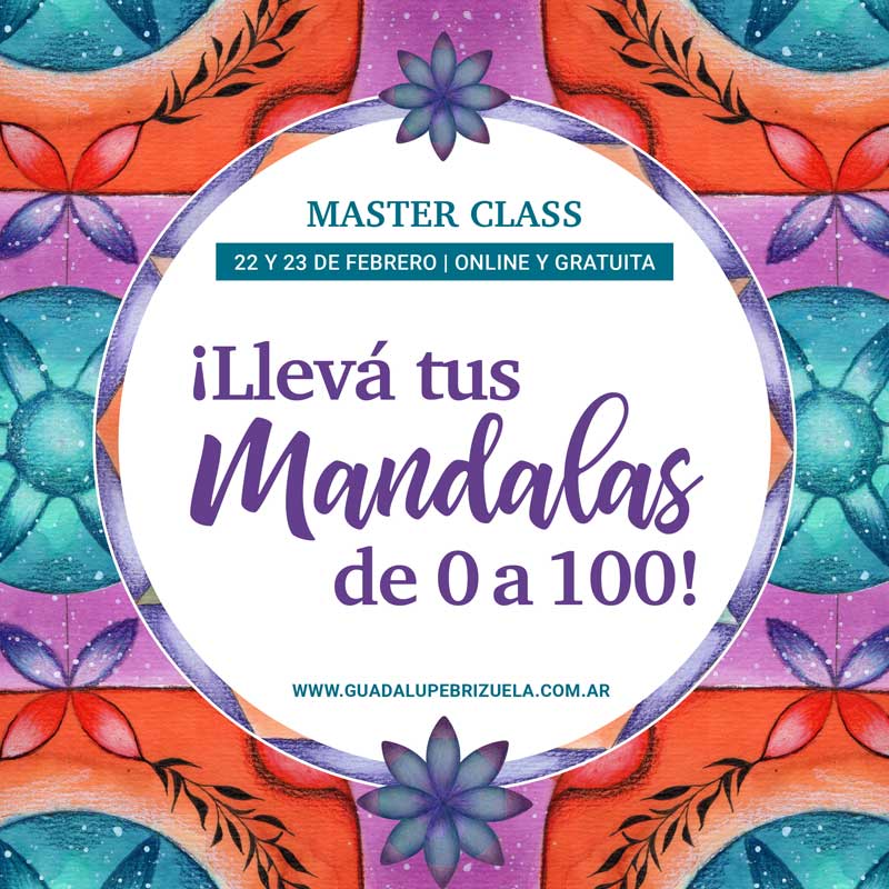 master class de mandalas. lleva tus mandalas de 0 a 100