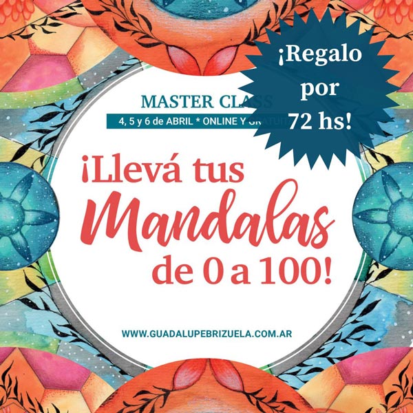 por 72 horas te llevás de regalo la grabación de la master class