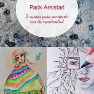 Pack amistad. Dos cursos para amigarte con tu creatividad, pintar y dibujar sin parar