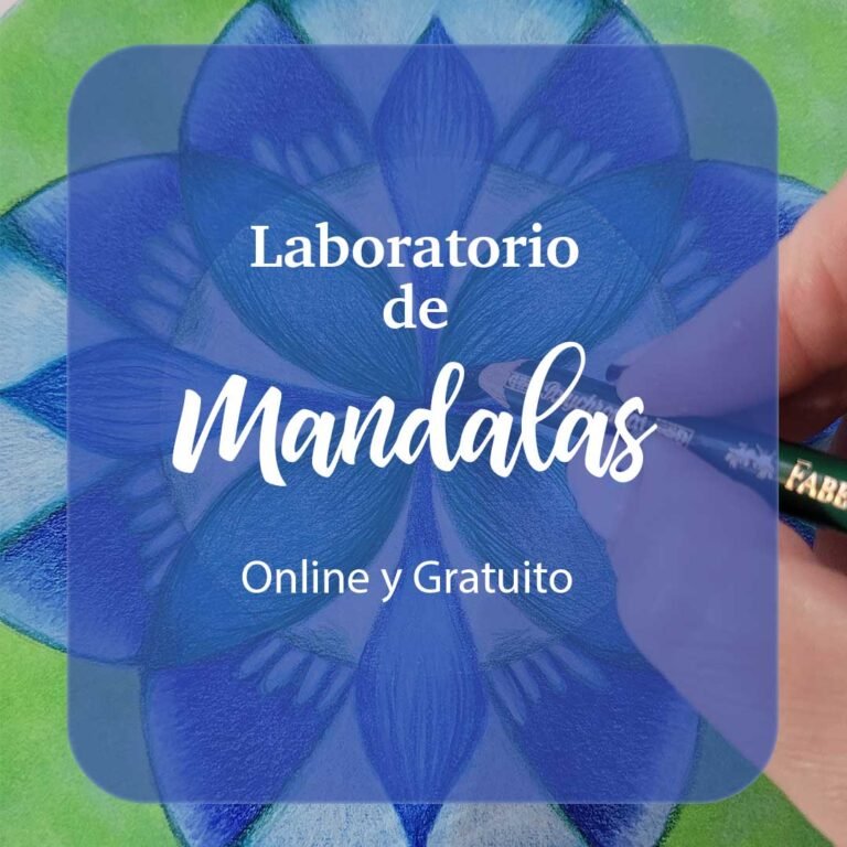 laboratorio de mandalas con Guada.